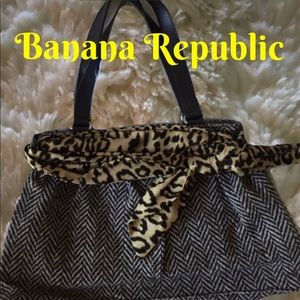 Herringbone Banana Republic bag.